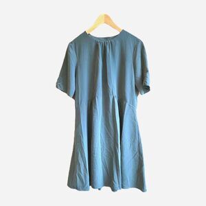 Hatch Maternity Size 1 (US 6) Deep Green Dress Pockets, Knee Length